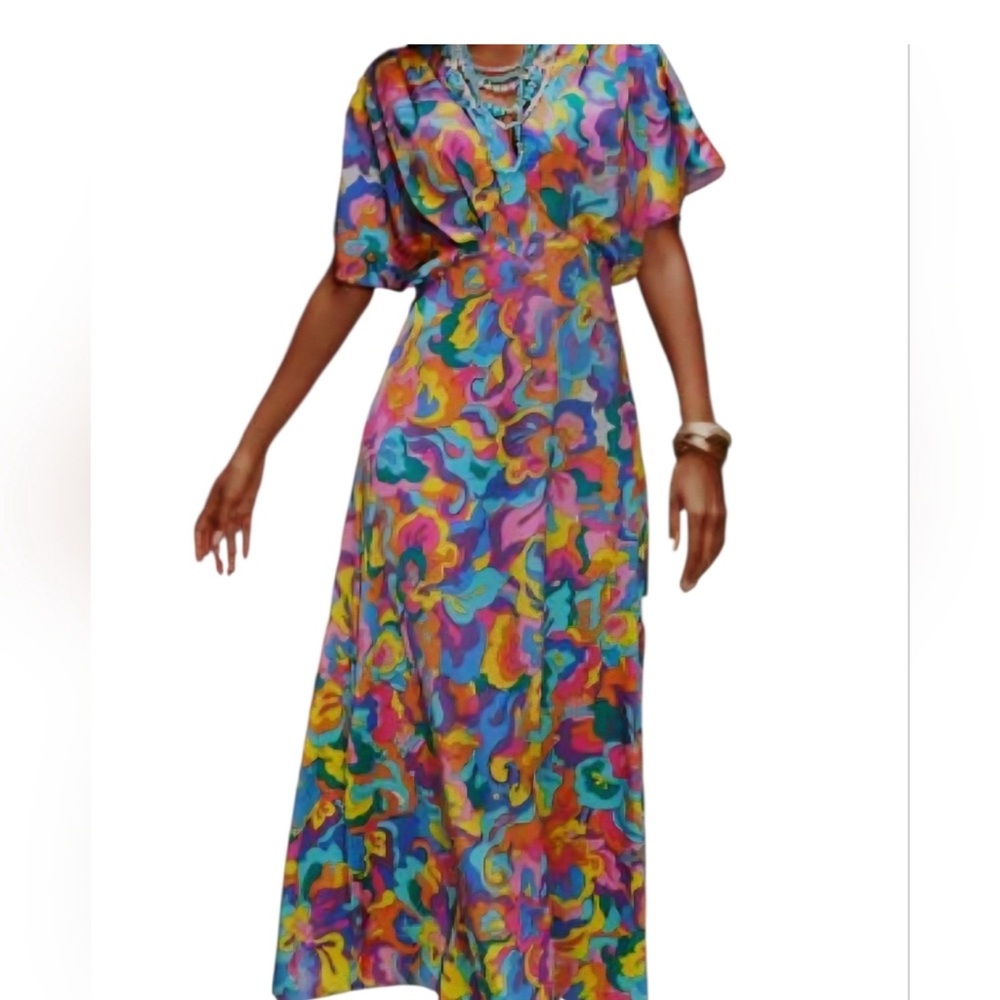 Boston Proper Multicolor Abstract Dress - Excellent Condition - Picture 16 of 16
